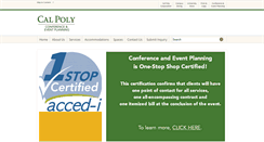 Desktop Screenshot of calpolyconferences.org